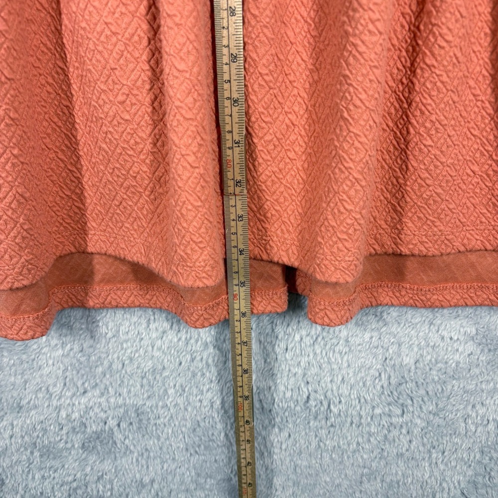NWT Free People Easy‎ Street Tiered Drop Waist Mini Dress Size S Orange Textured - Picture 3 of 9